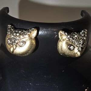 Golden Owl Stud Earrings